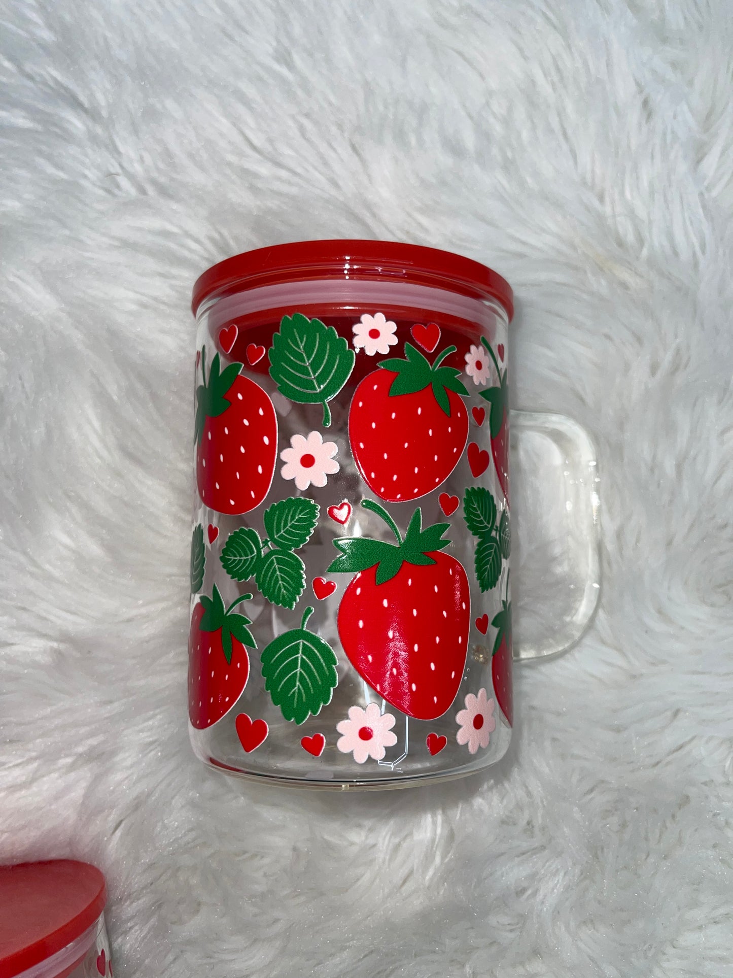 Strawberry Glass Mug
