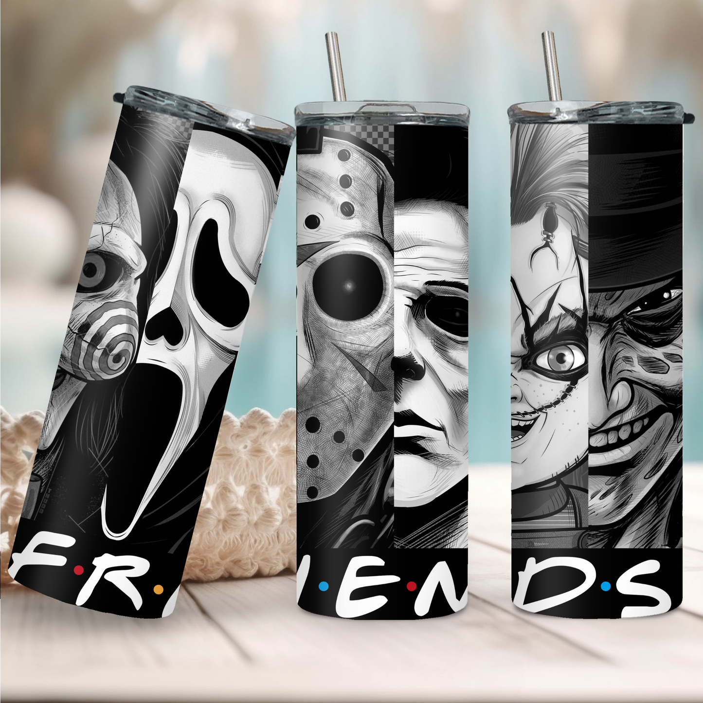 Horror Friends- Black & White