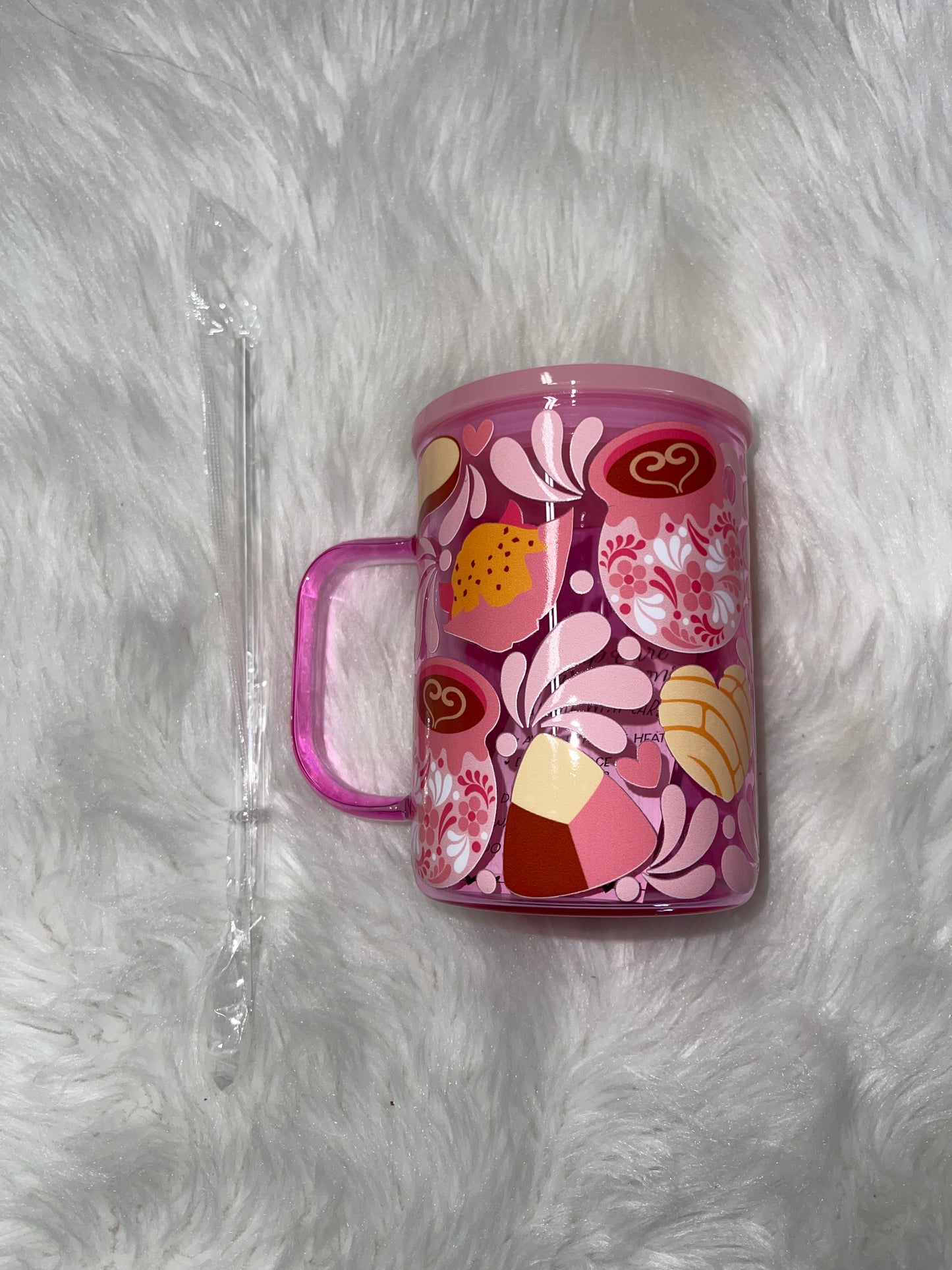 Pink Talavera Jelly Glass Mug