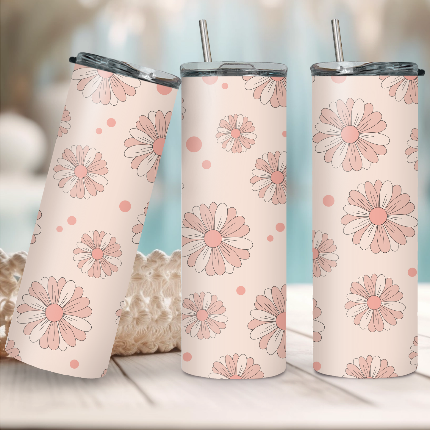 Retro Pink Flowers