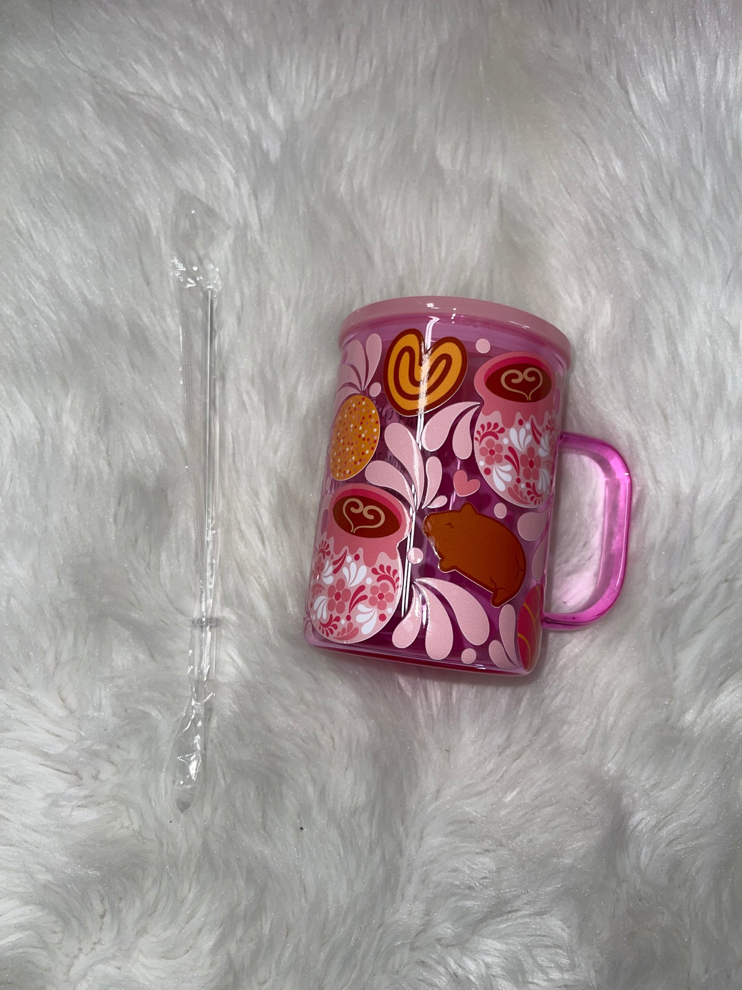 Pink Talavera Jelly Glass Mug