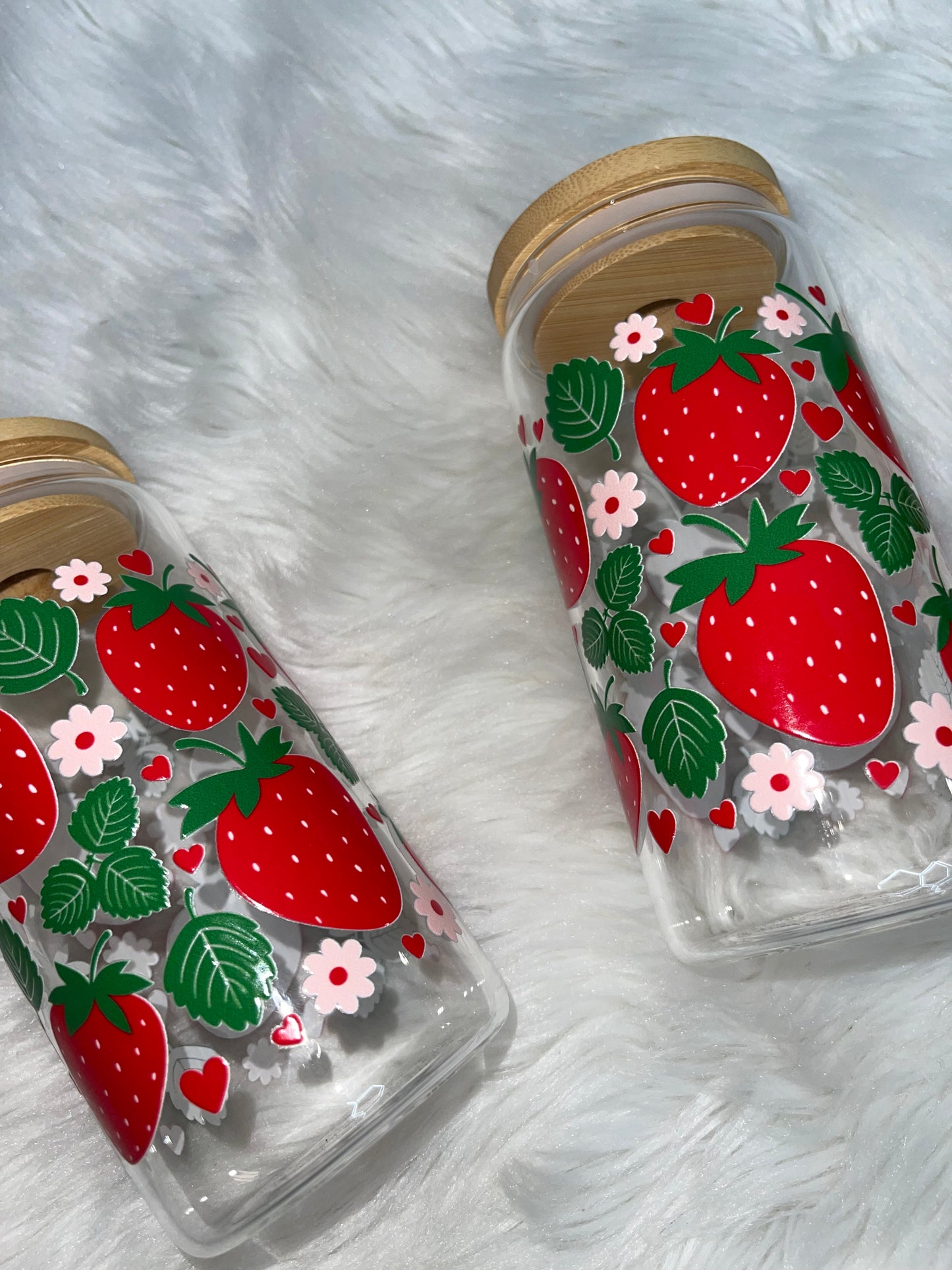 Strawberry Glass Cup