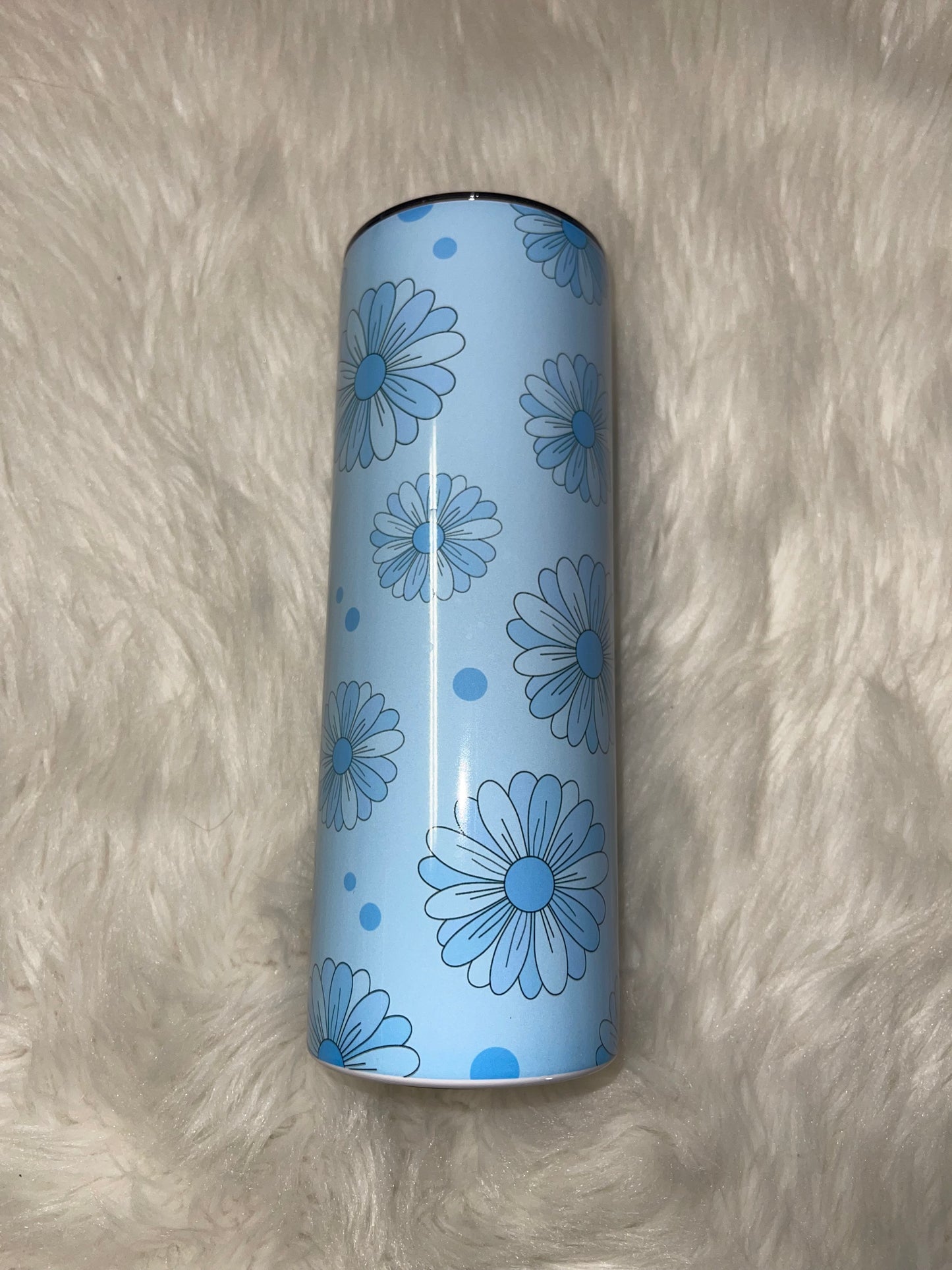 Retro Blue Flowers