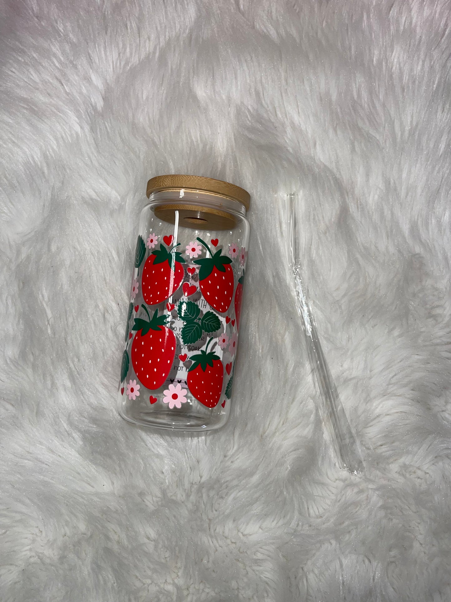 Strawberry Glass Cup